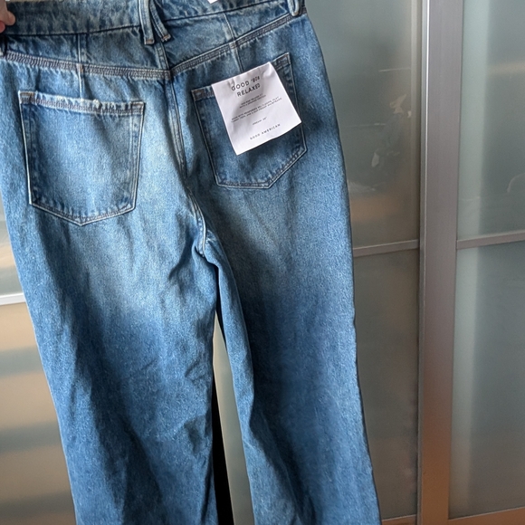 🔖NWT Good American Good 90s Relaxed Fit Mid-rise Baggy Jeans - 10/30 32" Inseam - Picture 13 of 14